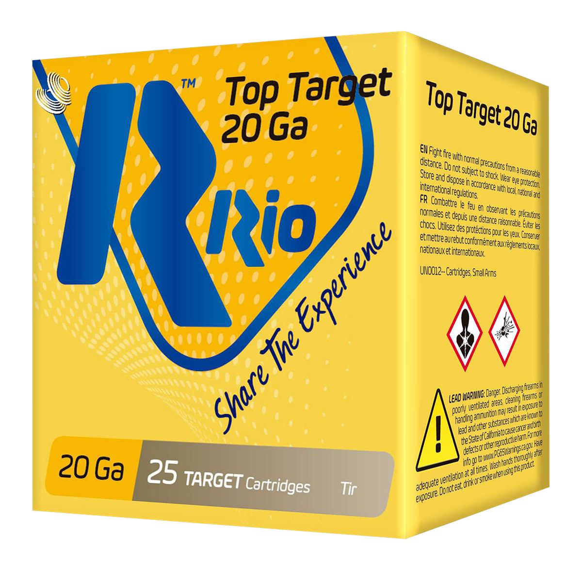 RIO Outdoors Ammunition TT209 Top Target 20 Gauge 2.75in 7/8 oz 9 Shot 25 P