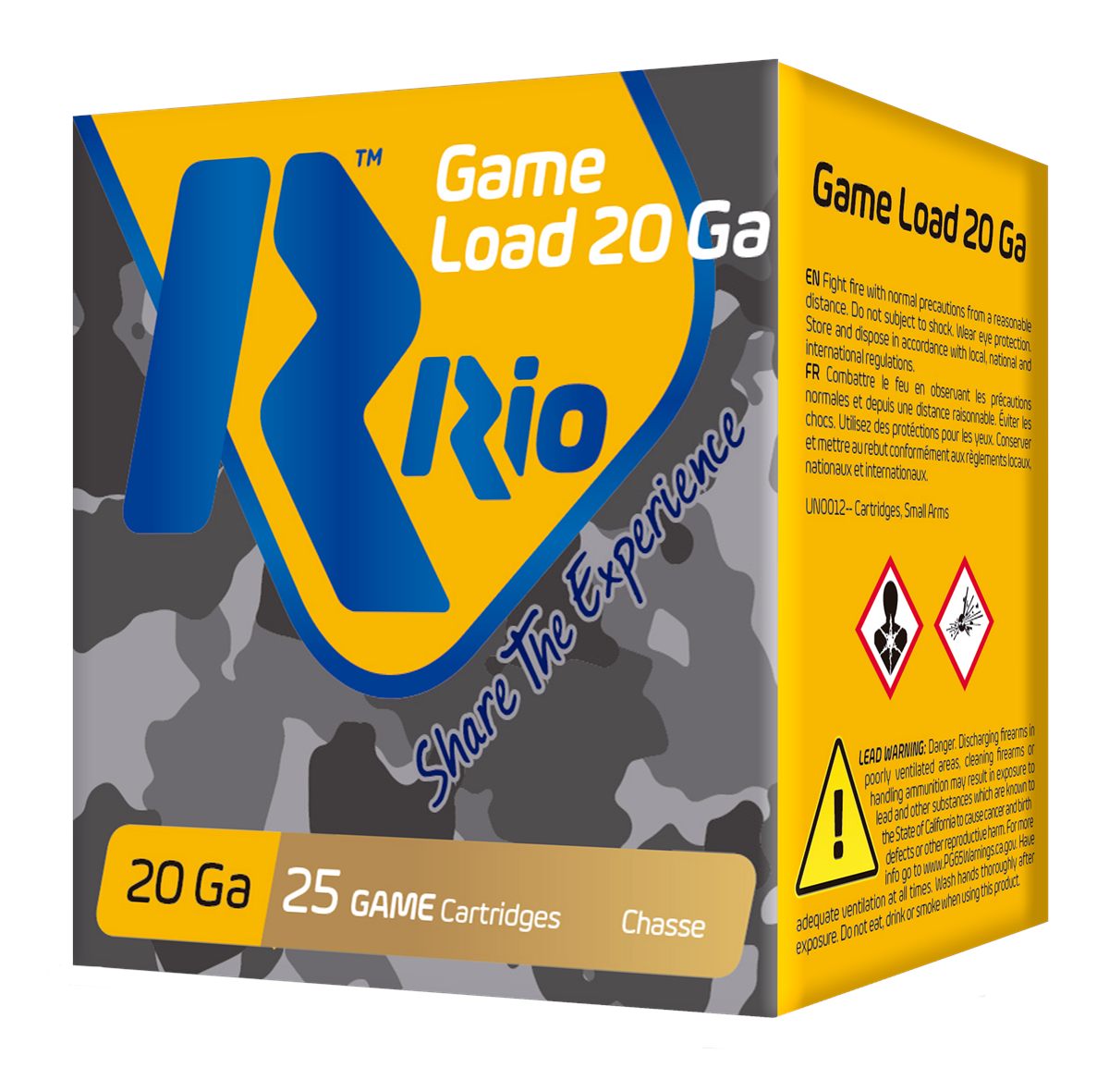 RIO Outdoors Ammunition RC2075 Game Load 20 Gauge 2.75in 1oz 7.5 Shot 25 Pe