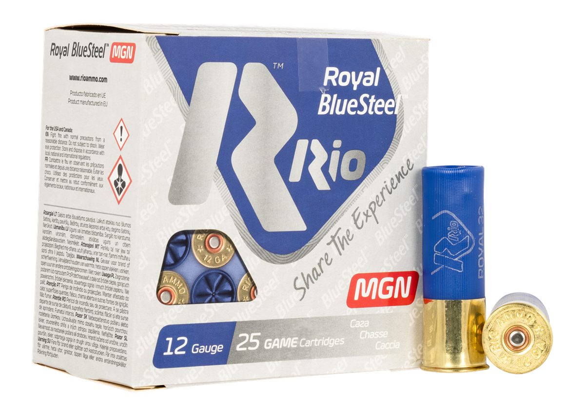 Rio Outdoors Ammunition RBSM323 Royal BlueSteel 12 Gauge 3in 1 1/8oz 3 Shot
