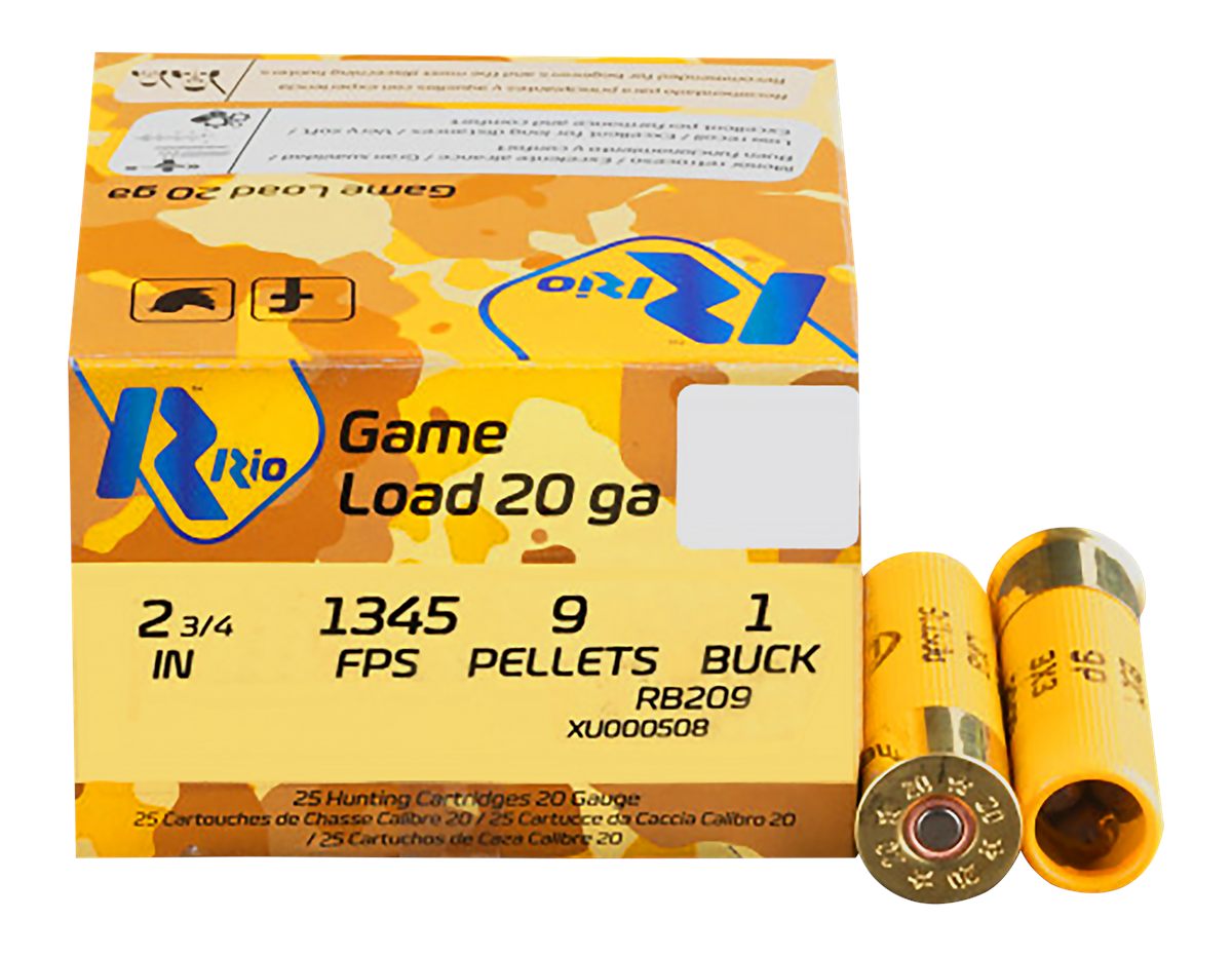 RIO Outdoors Ammunition RB209 Royal Buck 20 Gauge 2.75in 1 1/8oz 1 Shot 25