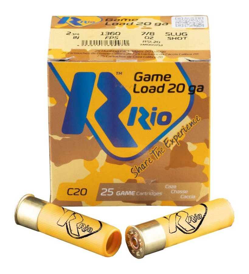 Rio Outdoors Royal Star Slug Shotshell 20 ga 2-3/4in 7/8oz 1360 fps 25/ct view 6