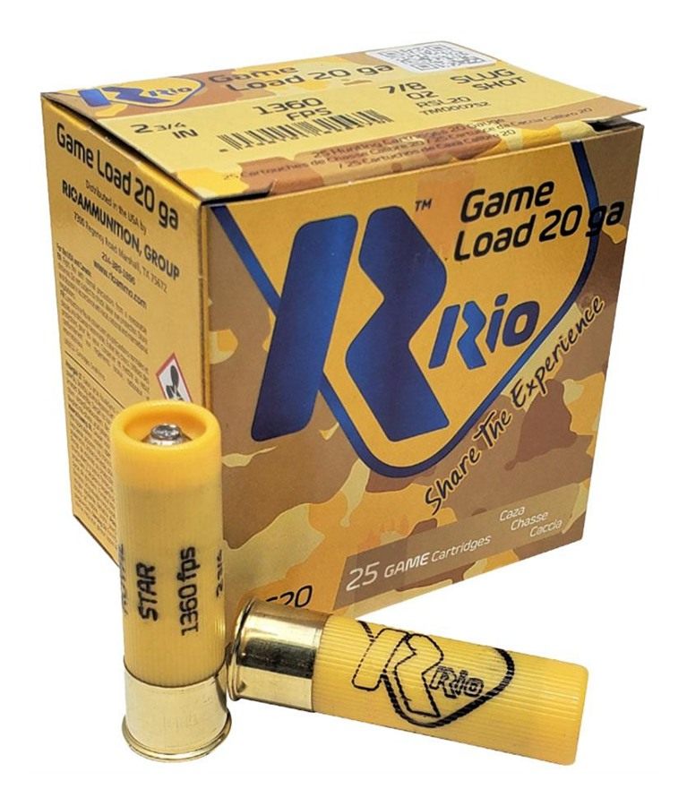 Rio Outdoors Royal Star Slug Shotshell 20 ga 2-3/4in 7/8oz 1360 fps 25/ct view 7