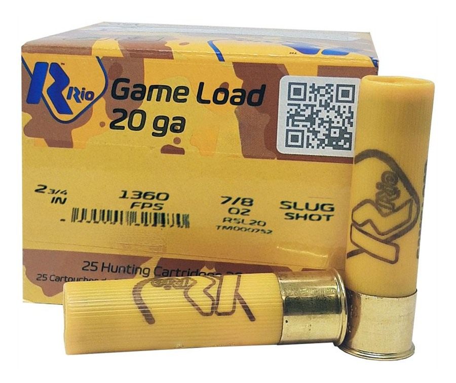 Rio Outdoors Royal Star Slug Shotshell 20 ga 2-3/4in 7/8oz 1360 fps 25/ct view 8