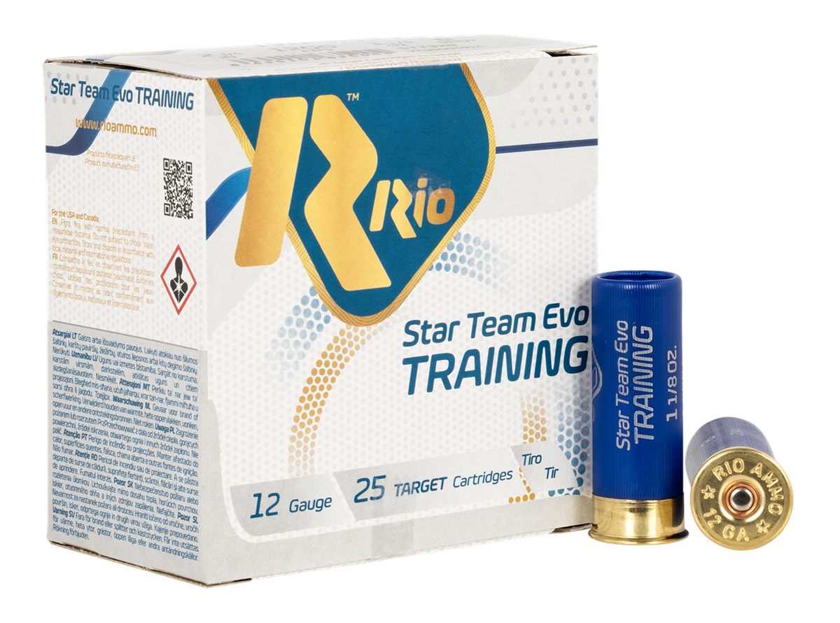RIO Outdoors Ammunition STT328 Star Team EVO 12 Gauge 2.75in 1 1/8oz 8 Shot