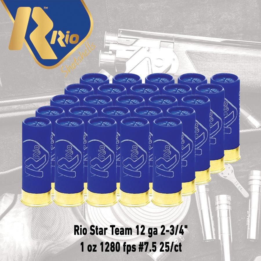 Rio Outdoors Ammunition ST2875 Star Team EVO 12 Gauge 2.75in 1oz 7.5 Shot 2 view 3