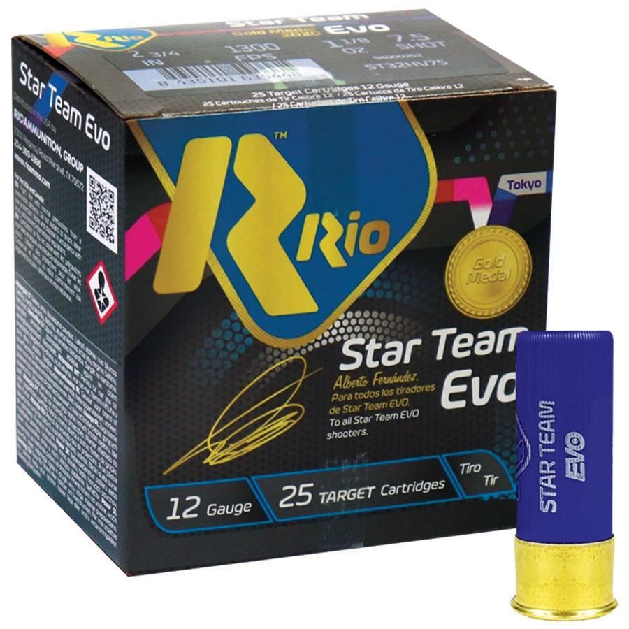 Rio Outdoors Star Team Evo 28 HV Shotshells 12 ga 2-3/4in 1 oz 1315 fps 7.5 view 2