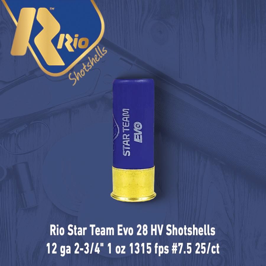 Rio Outdoors Star Team Evo 28 HV Shotshells 12 ga 2-3/4in 1 oz 1315 fps 7.5 view 4