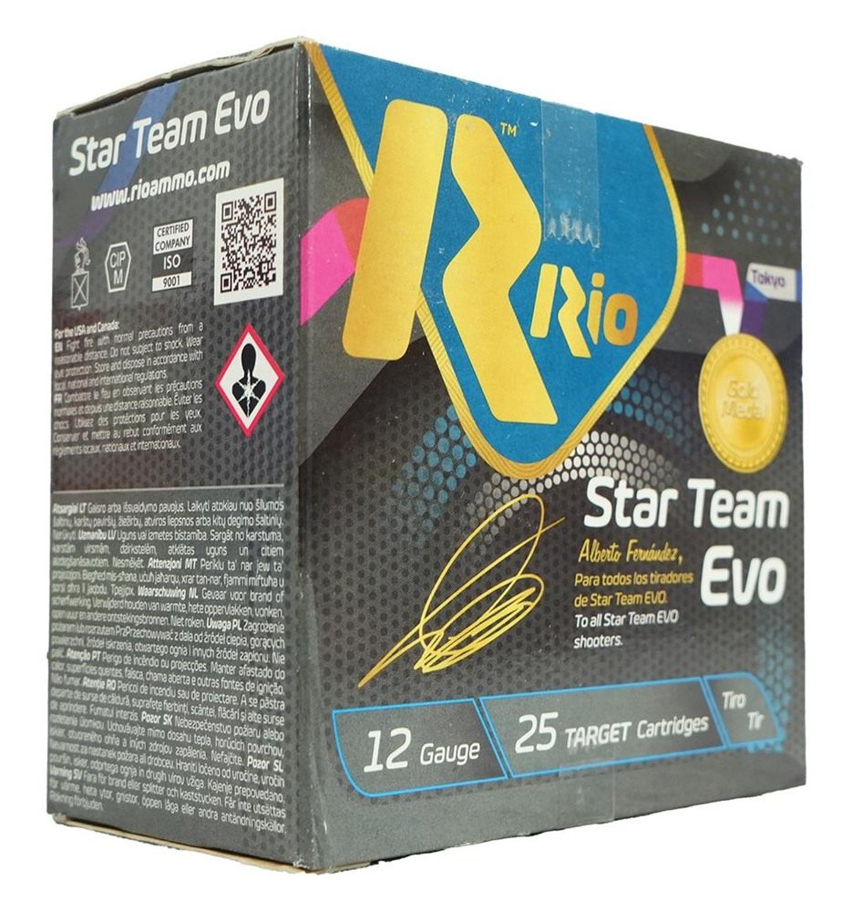 Rio Outdoors Star Team EVO HV 32 Low Recoil Shotshells 12ga 2-3/4in 1/8oz 1 view 2