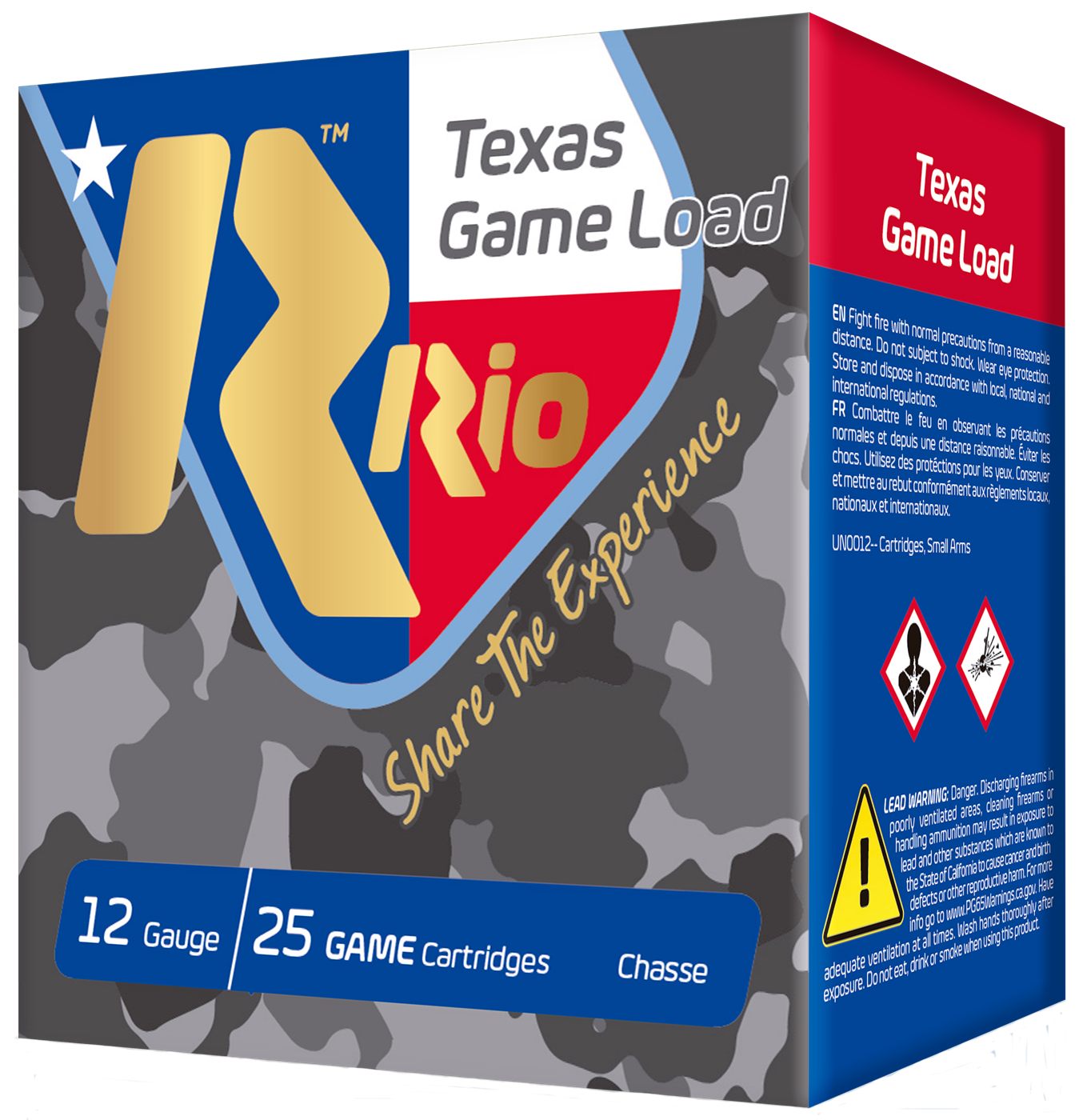 Rio Outdoors Ammunition TG368TX Top Game Texas Load 12 Gauge 2.75in 1 1/4 o