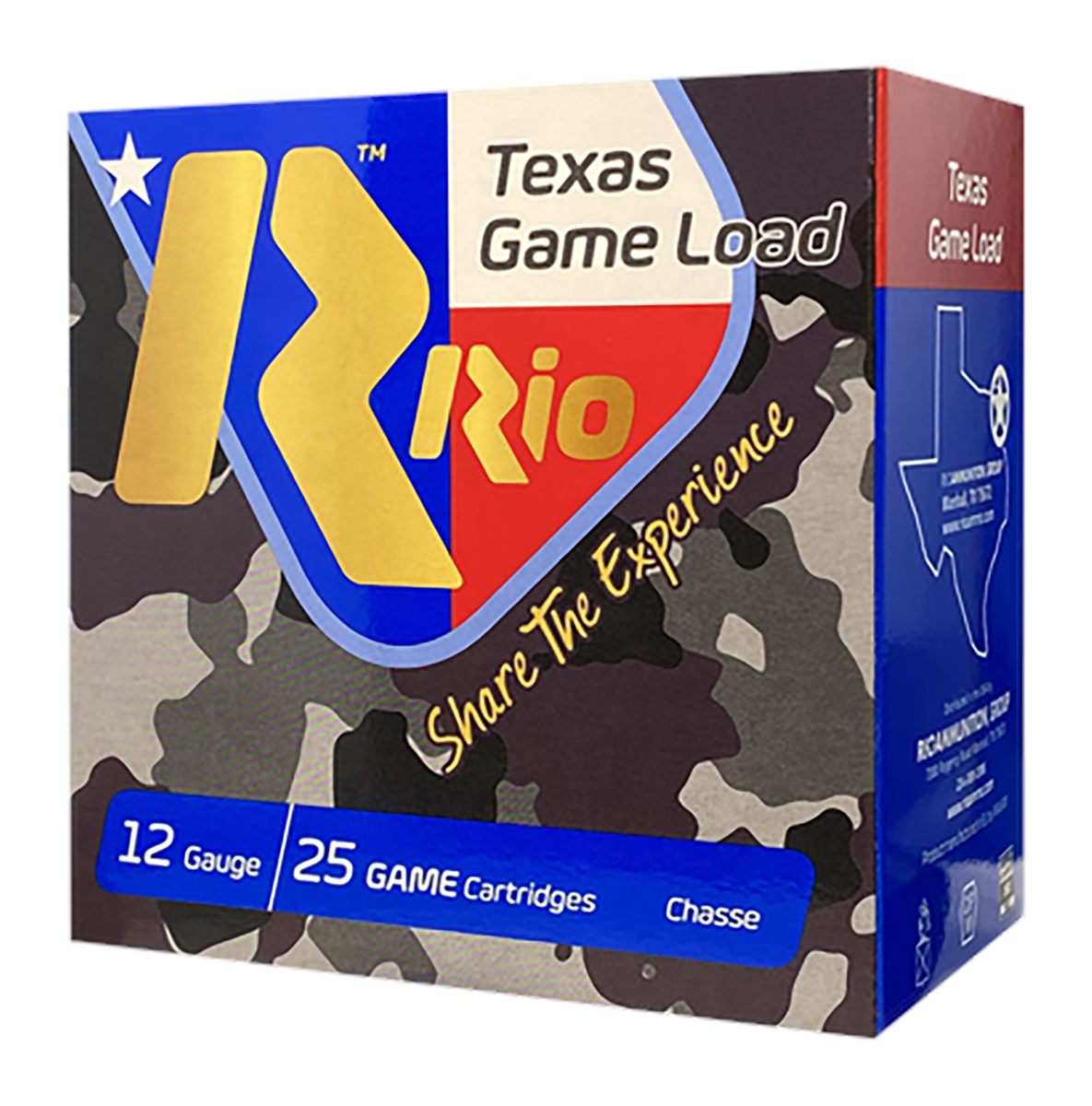 RIO Outdoors Ammunition TG366TX Texas Game Load High Velocity 12 Gauge 2.75