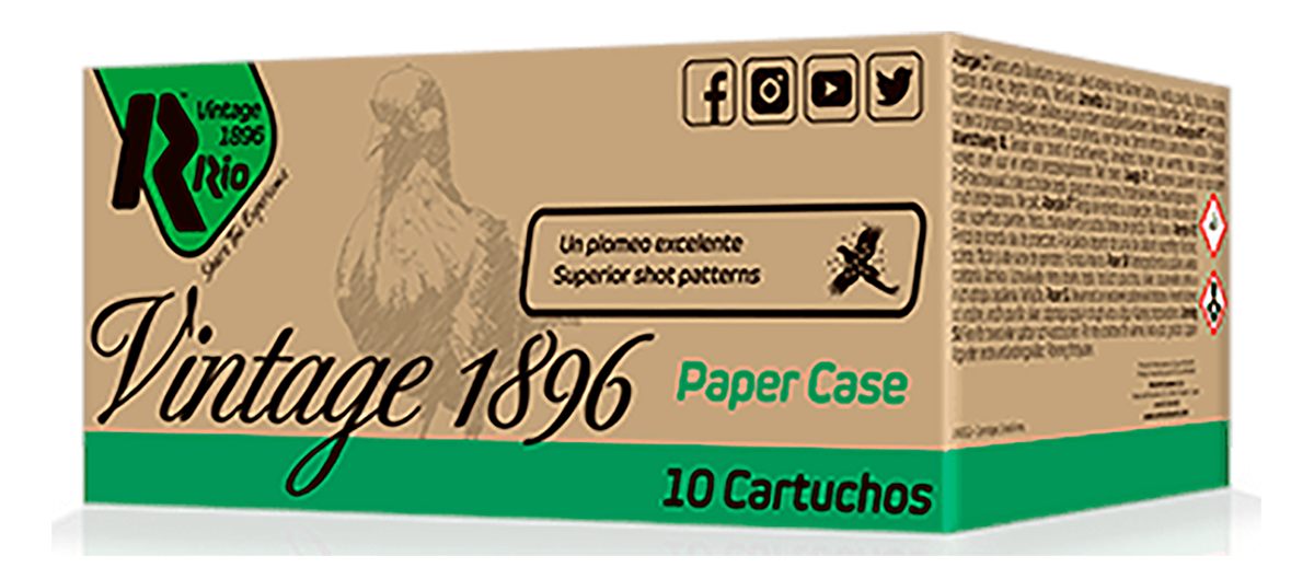 RIO Outdoors Ammunition VP36FHV8 Vintage 1896 Paper Flyer 12 Gauge 2.75in 8