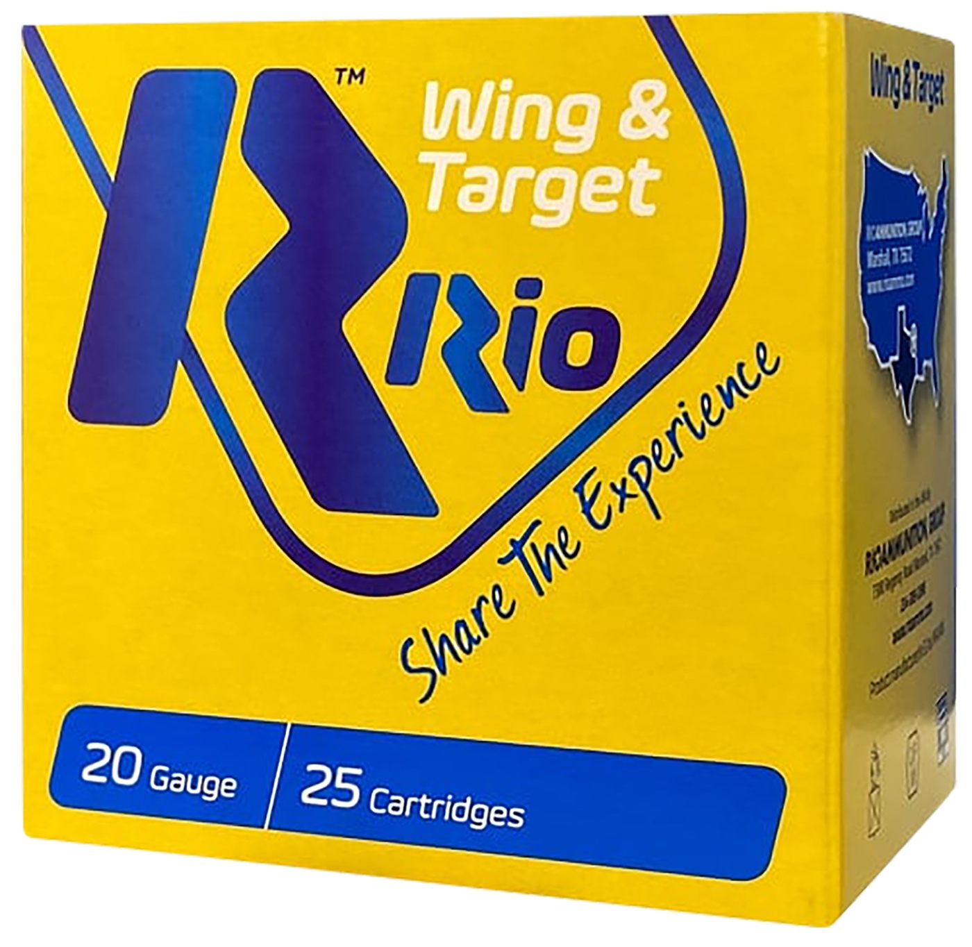 RIO Outdoors Ammunition WT208 Wing Target 20 Gauge 2.75in 7/8oz 8 Shot 25 P