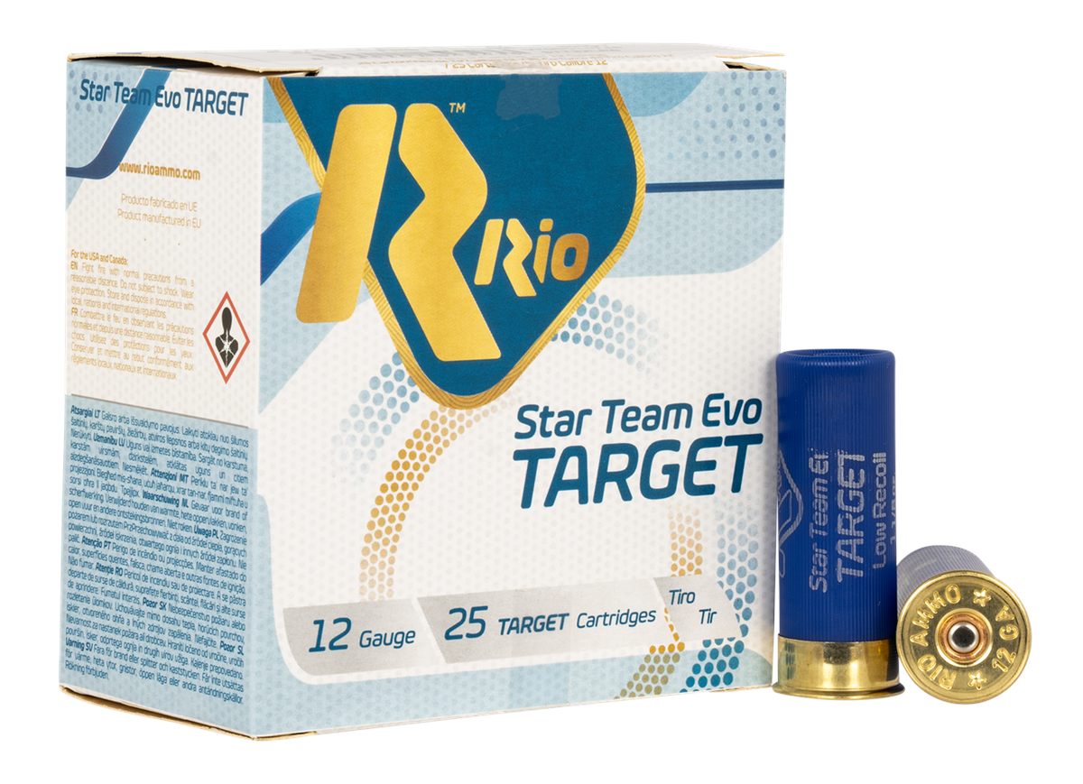 Rio Outdoors Ammunition STT32LR8 Team Target 12 Gauge 2.75in 1 1/8oz 8 Shot