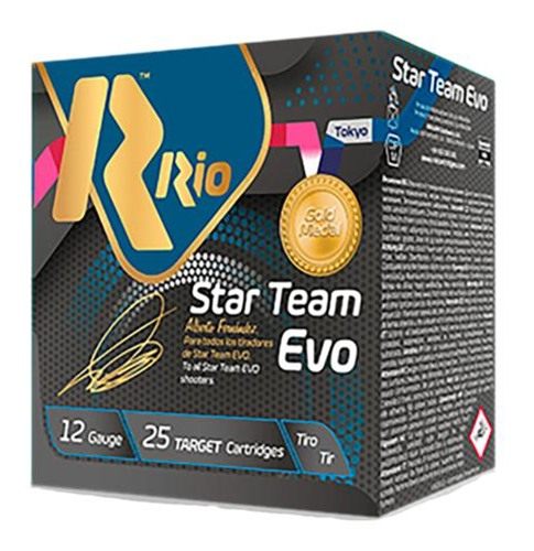 Rio Star Team Evo Spreader 32 Shotshells 12ga 2-3/4" 1-1/8oz 1250 fps #8.5 25/ct