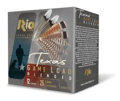 Rio Outdoors Texas Game Blended HV Lead Load Shotshells 12ga 2-3/4in 1/4oz