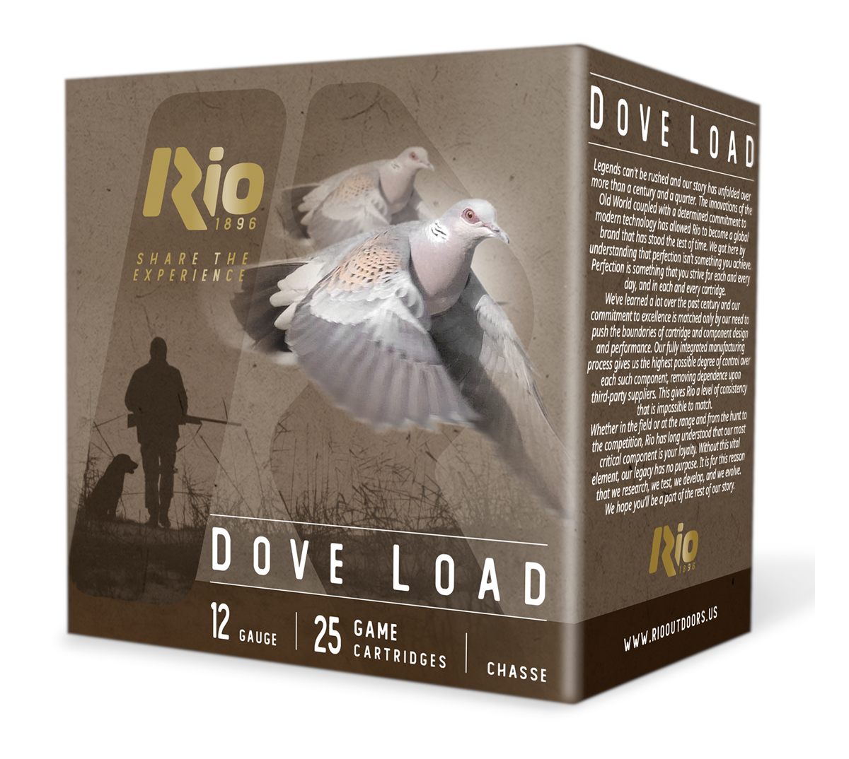 RIO Outdoors Dove Load High Velocity Shotshells 12ga 2-3/4in 1/8oz 1275 fps