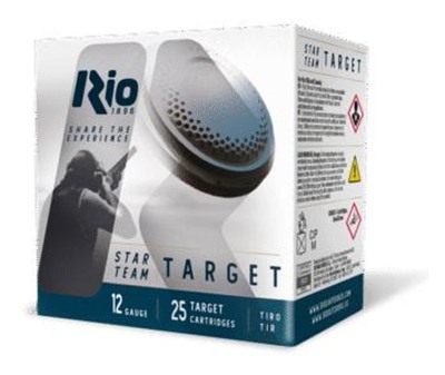 Rio Outdoors Star Team Target Shotshells 12ga 2-3/4in 1oz 8.5 1250 fps 25/c