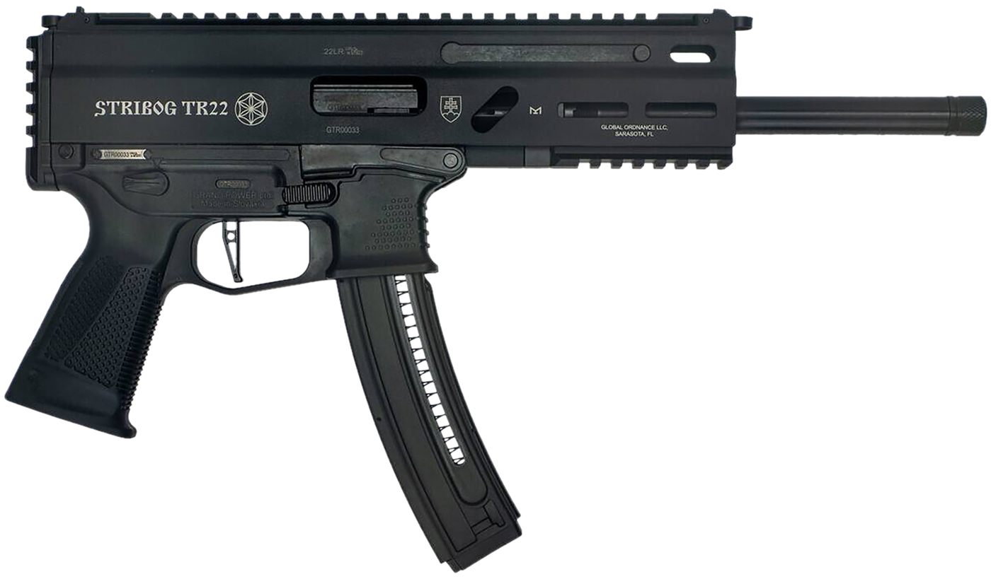 Global Ordnance Grand Power 8588005808606 TR22 Stribog 22 LR 25+1 10in Blac