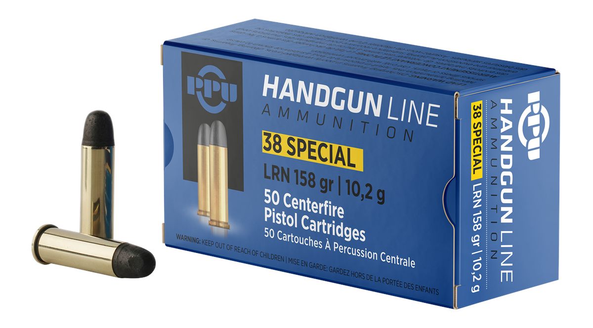 TRZ Trading PPU PPH38SL Handgun 38 Special 158gr Lead Round Nose 50 Per Box