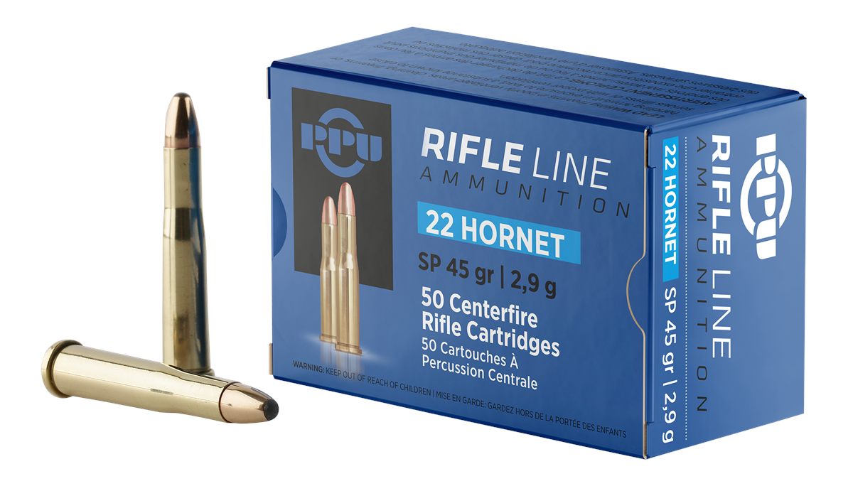 TRZ Trading PPU PP22H Standard Rifle 22 Hornet 45gr Soft Point 50 Per Box/2