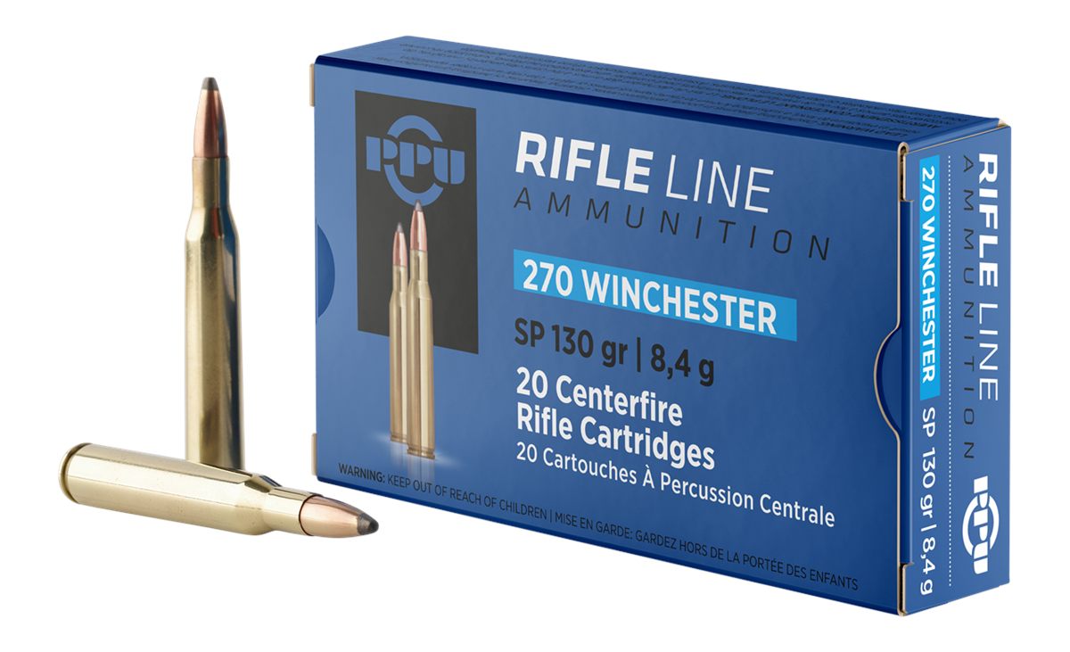 TRZ Trading PPU PP2701 Standard Rifle 270 Win 130gr Soft Point 20 Per Box/1