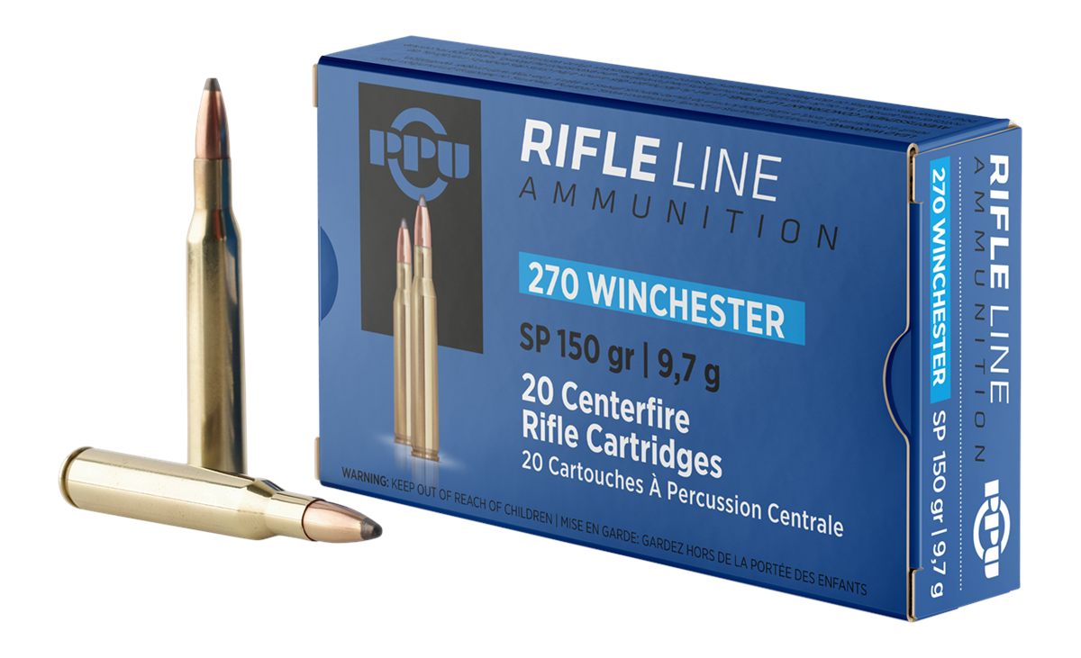 Prvi Partizan PPU PP2702 Standard Rifle 270 Win 150gr Soft Point 20 Per Box