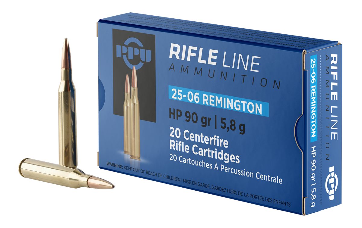 Prvi Partizan PPU PP2506H Standard Rifle 25-06 Rem 90gr Hollow Point 20 Per
