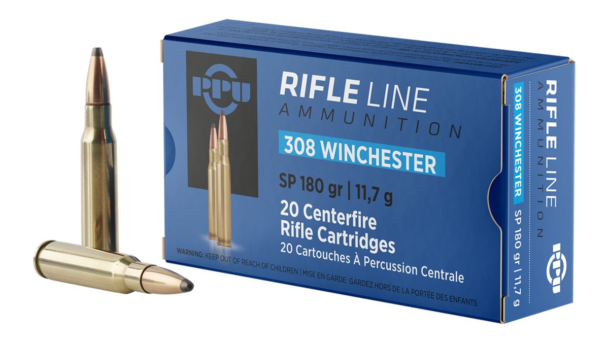 PPU PP3083 Standard Rifle 308 Win 180gr Soft Point 20 Per Box/10 Case