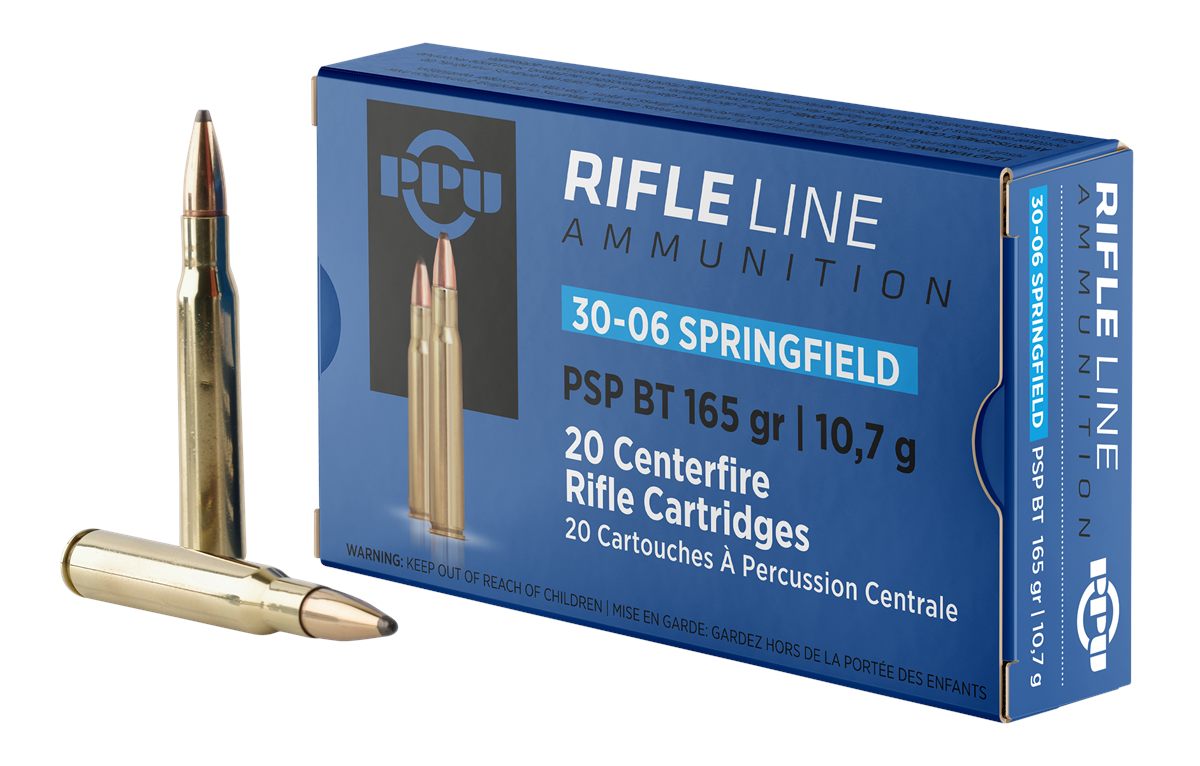 PPU PP30062 Standard Rifle 30-06 Springfield 165gr Pointed Soft Boat Tail 2