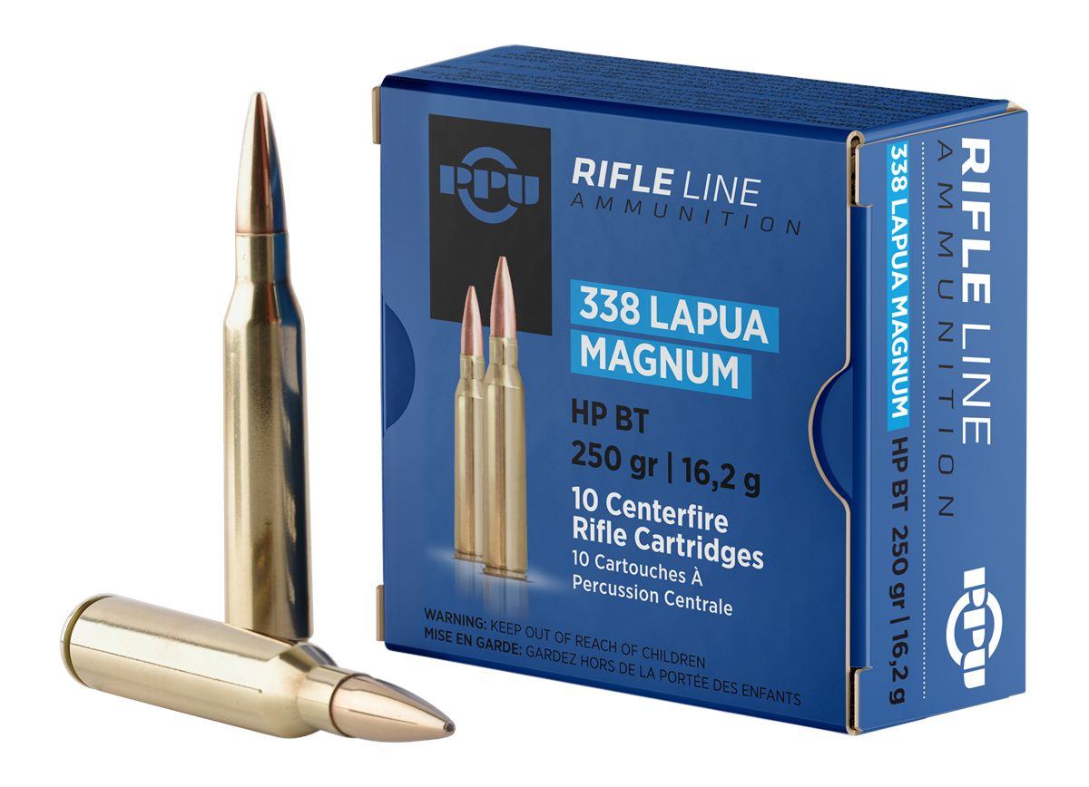 Ppu PP338H Standard Rifle 338 LapuaMag 250gr Hollow Point Boat Tail 10 Per