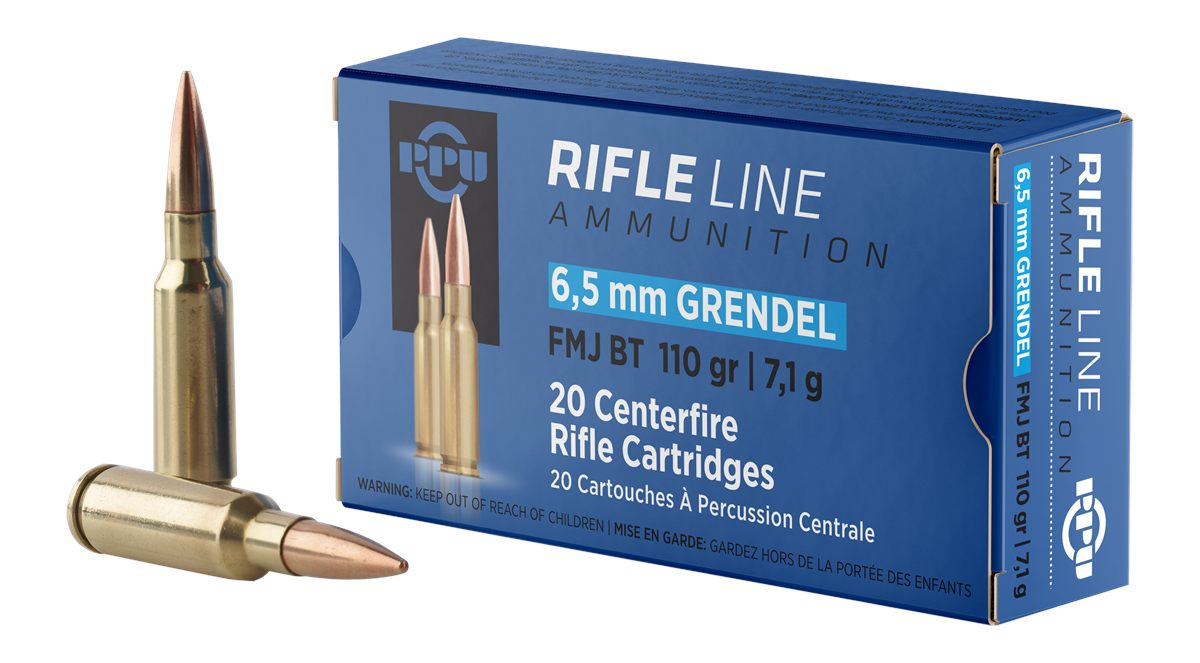 PPU PP6GF Standard Rifle 6.5 Grendel 110gr Full Metal Jacket Boat Tail 20 P