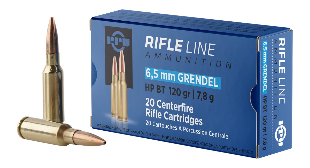 PPU PP6GH Standard Rifle 6.5 Grendel 120gr Hollow Point Boat Tail 20 Per Bo