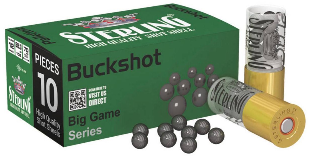 Sterling BIG Game 12GA 2.75in 00 Buck 9 Pellets 10RD 20BX/CS