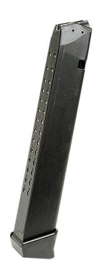 Red White Blue Rwb Mag Glock 9mm 33rd Steel Lined Blk Polymer