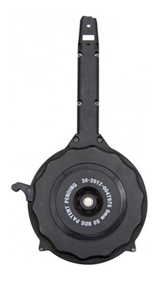 Red White Blue Rwb Drum Mag Glock 9mm 50rd Black Polymer (20)