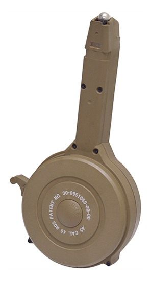 Red White Blue Rwb Drum Mag Glock 45acp 40rd Tan Polymer (20)