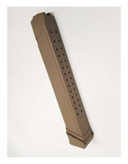 Red White Blue Rwb Mag Glock 9mm 33rd Steel Lined Tan Polymer