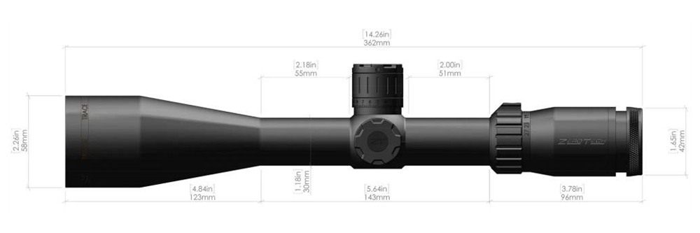 Zero Tech Optics Trace 4.5-27x50 Rifle Scope R3 (MOA) view 4