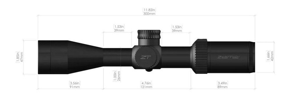 Zero Tech Optics VG3124 Vengeance Scope view 3