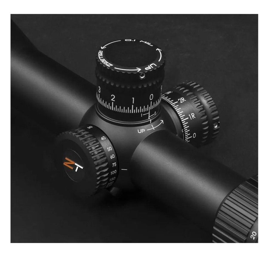 ZeroTech Tech Optics VG5256F Vengeance Black 5-25x 56mm 34mm Tube RMG Retic view 2