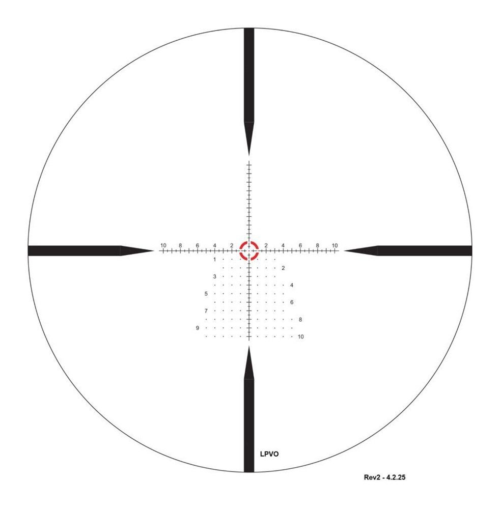 Zerotech Optics Tech TRED11024F-IR Thrive ED Black 1-10x24mm, 34mm Tube Ill view 2