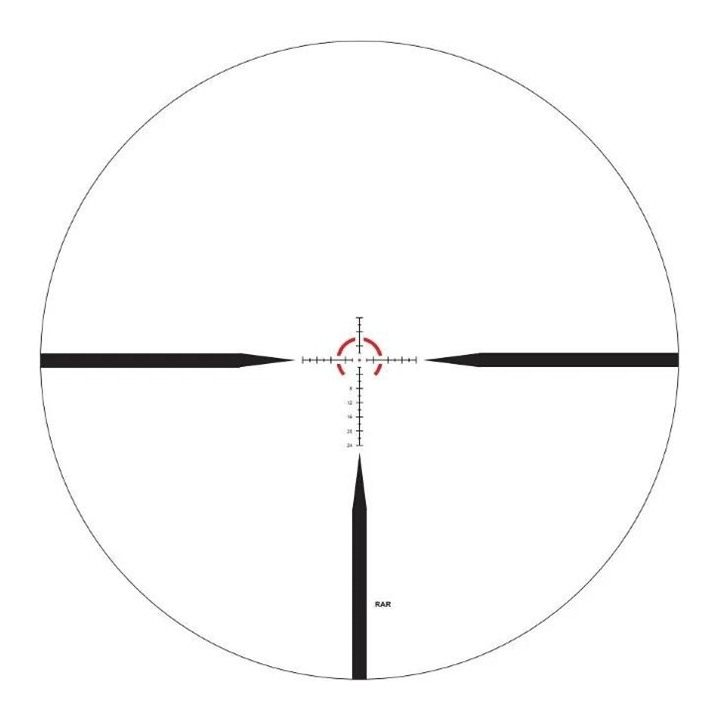 ZeroTech Vengeance Lpvo Rifle Scope 1-8x24mm 30mm SFP RAR MOA Black view 5