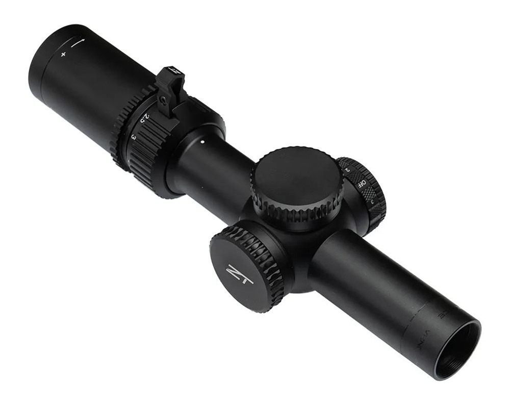 ZeroTech VENGEANCE LPVO Rifle Scope 1-4x24 30mm RAR reticle Illum view 2